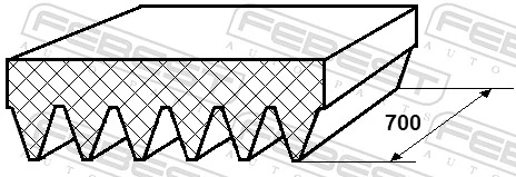 Do koszyka Pas napędowy mechanizmów ВАЗ 21099  