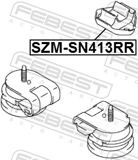  Poduszka (podpora) silnika tylna Suzuki Jimny 