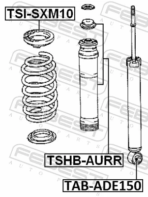 Silentblock amortyzatora tylnego do Toyota Avensis III T27