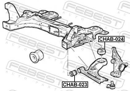 Silentblock przedniego wahacza dolnego General Motors 95281650 cena, od 10,94 USD