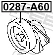 0287A60 Febest Napinacz paska napędowego