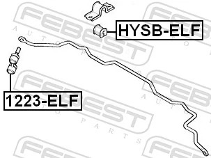 Tuleja stabilizatora przedniego Hyundai Lantra II sedana (1995 - 2000) cena, od 2,14 USD