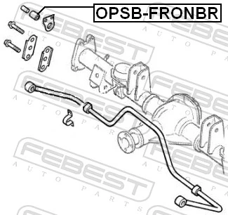 OPSBFRONBR Febest Tuleja stabilizatora tylnego