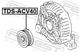 Koło pasowe alternatora Toyota Camry V sedana (V30) (2001 - 2006) cena, od 73,12 USD