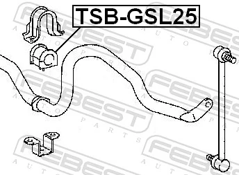 Tuleja stabilizatora przedniego Lexus RX 270/350/450H SUV (AGL10, GGL15, GYL15) (2008 - 2015) cena, od 6,81 USD
