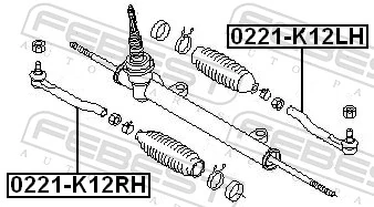 Do koszyka Końcówka drążka kierowniczego zewnętrzna Nissan Note  E11
