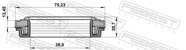 95RFW40751321X Febest Uszczelniacz reduktora mostu przedniego