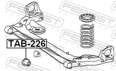 Silentblock tylnej belki Toyota Avensis Verso minivan (LCM) (2001 - 2009) cena, od 31,83 USD