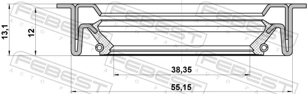 K68033395AA Fiat/Alfa/Lancia Uszczelniacz półosi lewej mostu przedniego