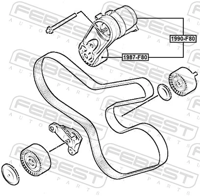 Rolka napinacza paska napędowego do BMW 5  F10