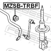 Tuleja stabilizatora przedniego Mazda Tribute SUV (EP) (2000 - 2004) cena, od 5,85 USD