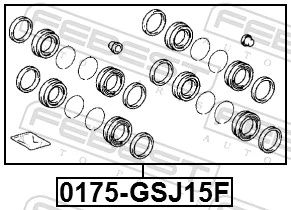 Zestaw naprawczy zacisku hamulcowego przedniego Ford FR3Z2B120A cena, od 8,70 USD