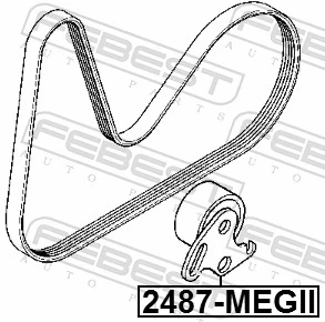 Do koszyka Rolka napinacza paska napędowego Nissan Almera II N16