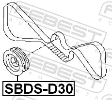 Koło pasowe wału korbowego do Subaru Tribeca B9 