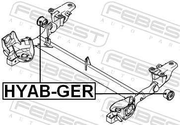Silentblock tylnej belki do Hyundai Getz  