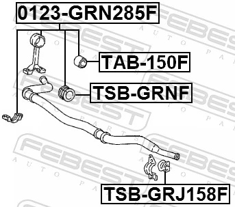 Łącznik stabilizatora przedniego do Toyota Land Cruiser PRADO J150