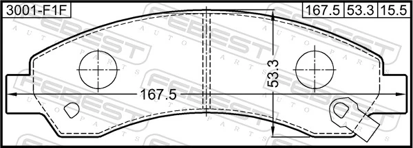 Do koszyka Klocki hamulcowe przednie tarczowe GREAT WALL Hover  CC646