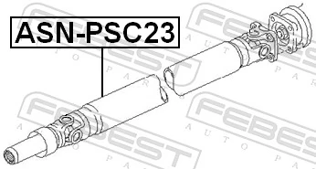 Wał Cardana tylny, kompletny do Nissan Serena  C23
