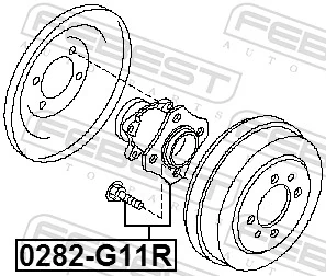 0282G11R Febest Piasta tylna