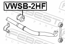 Tuleja stabilizatora przedniego Volkswagen AMAROK 