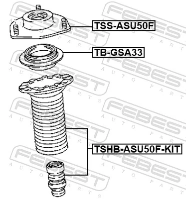 Poduszka amortyzatora przedniego do Lexus RX 450H/350L/200T L25