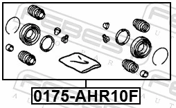 Zestaw naprawczy zacisku hamulcowego przedniego Toyota Previa minivan (ACR3) (2000 - 2006) cena, od 10,51 USD