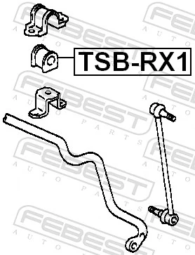  Tuleja stabilizatora przedniego Lexus RX 
