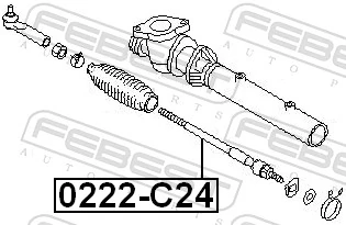 Drążek kierowniczy Nissan Almera II sedana (N16) (2000 - 2006) cena, od 16,71 USD