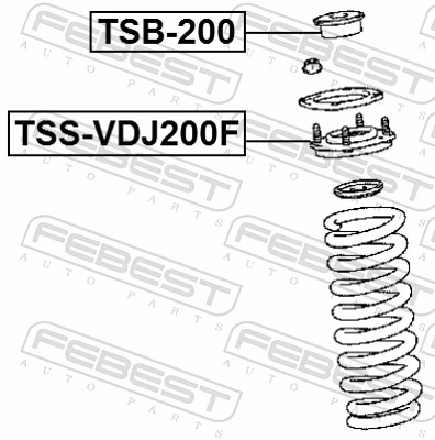 Poduszka amortyzatora przedniego do Toyota Land Cruiser  J200