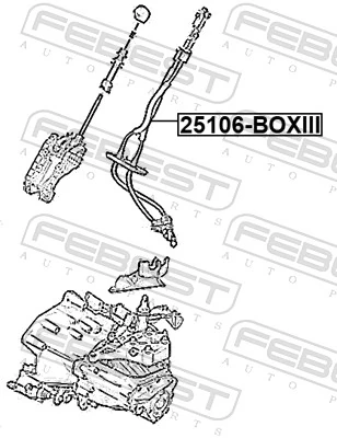 Linka dźwigni zmiany biegów podwójna do Peugeot Boxer III 250