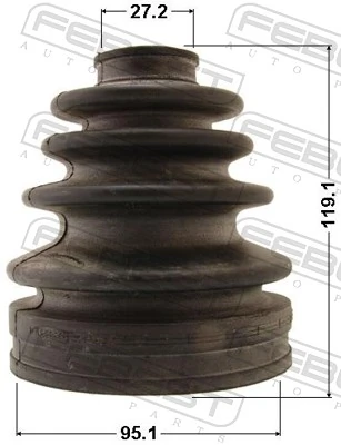 Osłona przegubu homokinetycznego półosi przedniej wewnętrzna do Toyota Land Cruiser 100 J10