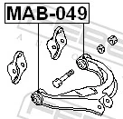 MAB049 Febest Silentblock wahacza tylnego górnego