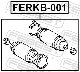 FERKB001 Febest Osłona mechanizmu kierowniczego (maglownicy)