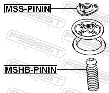 Poduszka amortyzatora przedniego Mitsubishi Pajero PININ SUV (H60, H70) (1999 - 2005) cena, od 25,68 USD