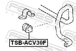 Tuleja stabilizatora przedniego do Toyota Sequoia  K6