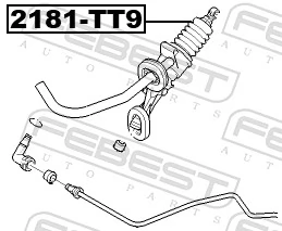 Cylinder sprzęgła główny do Ford Transit VI V347/8
