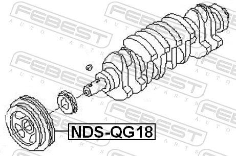 Koło pasowe wału korbowego do Nissan Almera CLASSIC B10RS