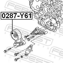 Napinacz paska napędowego Nissan Patrol 