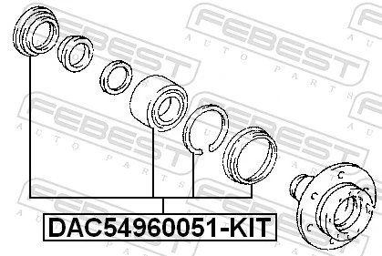 Łożysko piasty przedniej Toyota Land Cruiser 90 SUV (J9) (1996 - 2002) cena, od 51,02 USD