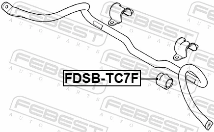  Tuleja stabilizatora przedniego Ford Connect 