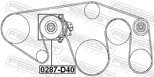 Napinacz paska napędowego do Nissan Patrol  Y62