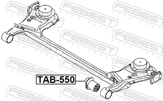 TAB550 Febest Silentblock tylnej belki