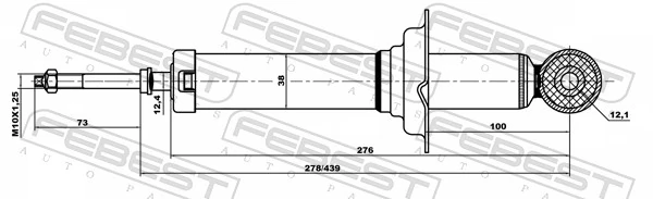 Amortyzator tylny Chery Elara /FORA/A5FL/VORTEX ESTINA  sedana (2004 - 2012) cena, od 31,32 USD