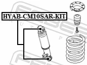 Silentblock amortyzatora tylnego do KIA Sorento II XM
