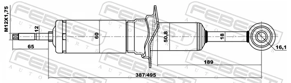 UC2P34700A Mazda Amortyzator przedni