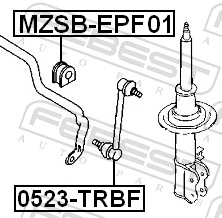 Tuleja stabilizatora przedniego do Ford Maverick II 1N2