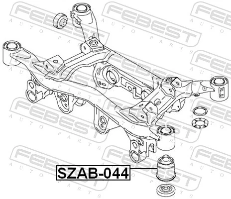 SZAB044 Febest Silentblock tylnej belki