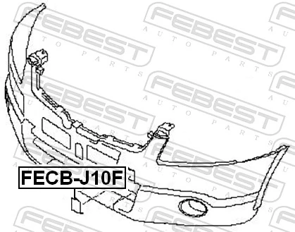 Do koszyka Zaślepka haku holowniczego zderzaka przednia Nissan Qashqai +2 I J10