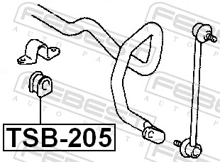 Tuleja stabilizatora przedniego Toyota RAV4 II SUV (XA2) (2000 - 2005) cena, od 6,62 USD