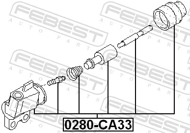 Cylinder roboczy sprzęgła do Nissan Maxima  A32